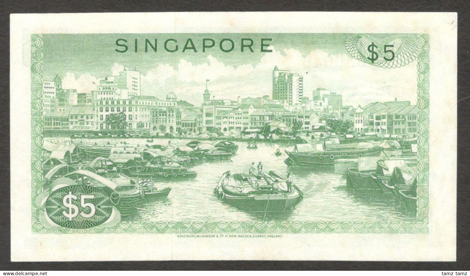 Singapore 5 Dollars Orchid Hon Sui Sen 1973 AUNC High Grade - Singapur