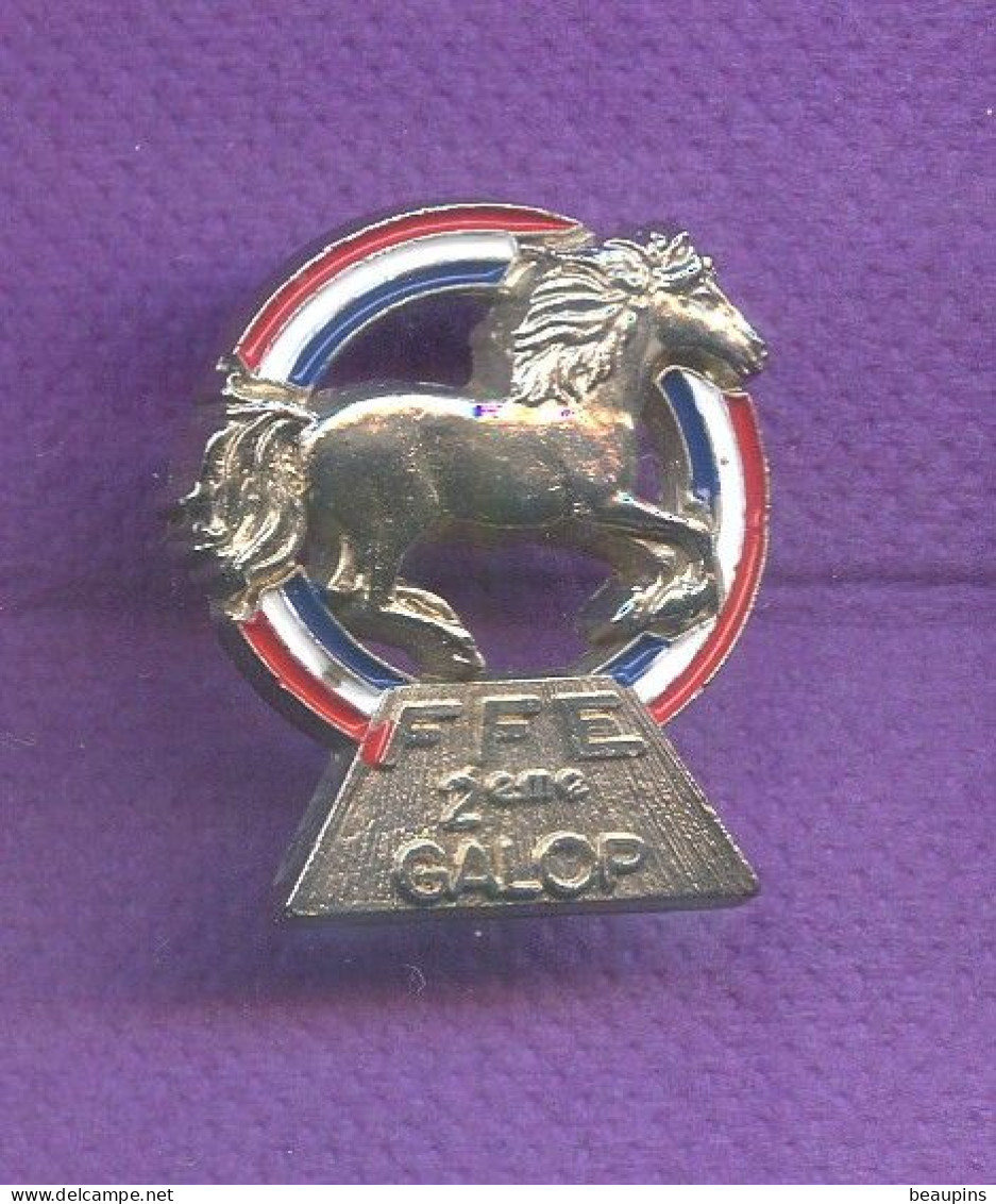 Rare Pins Ffe  Federation Francaise Equitation  2 éme Galop   T130 - Other & Unclassified