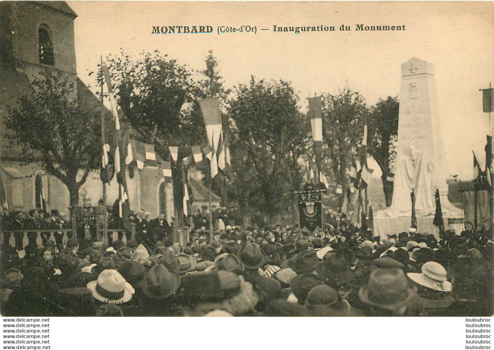 MONTBARD INAUGURATION DU MONUMENT - Montbard