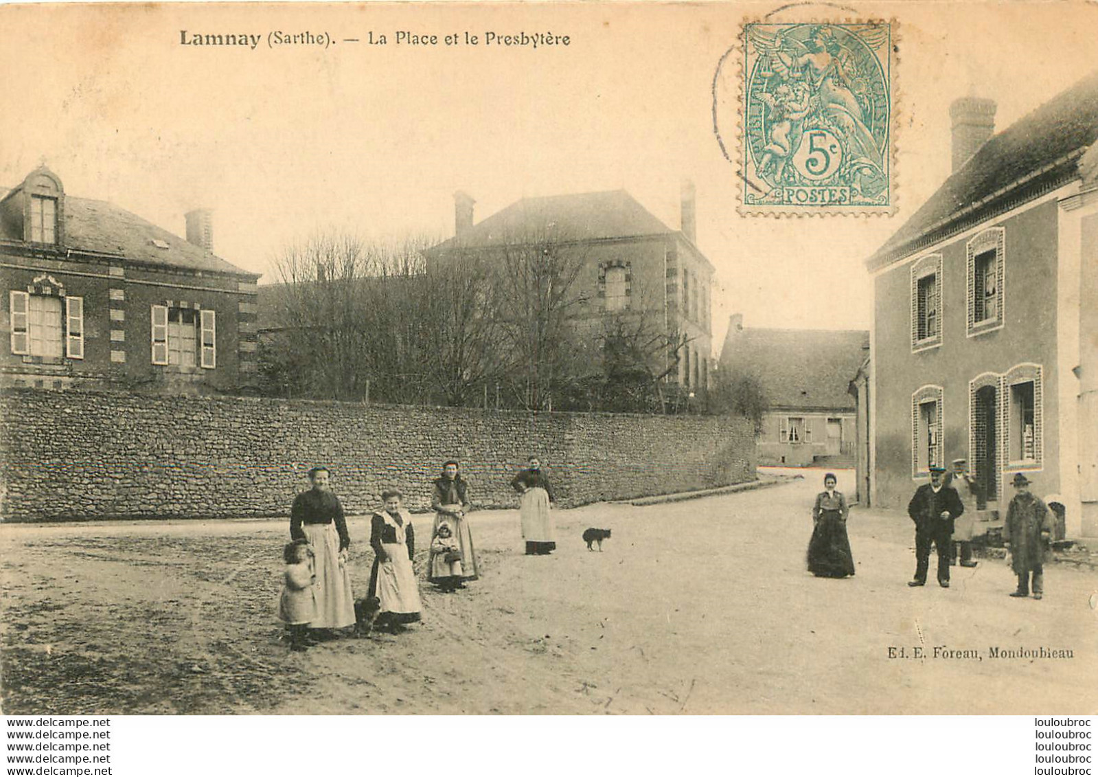 LAMNAY LA PLACE ET LE PRESBYTERE - Sonstige & Ohne Zuordnung