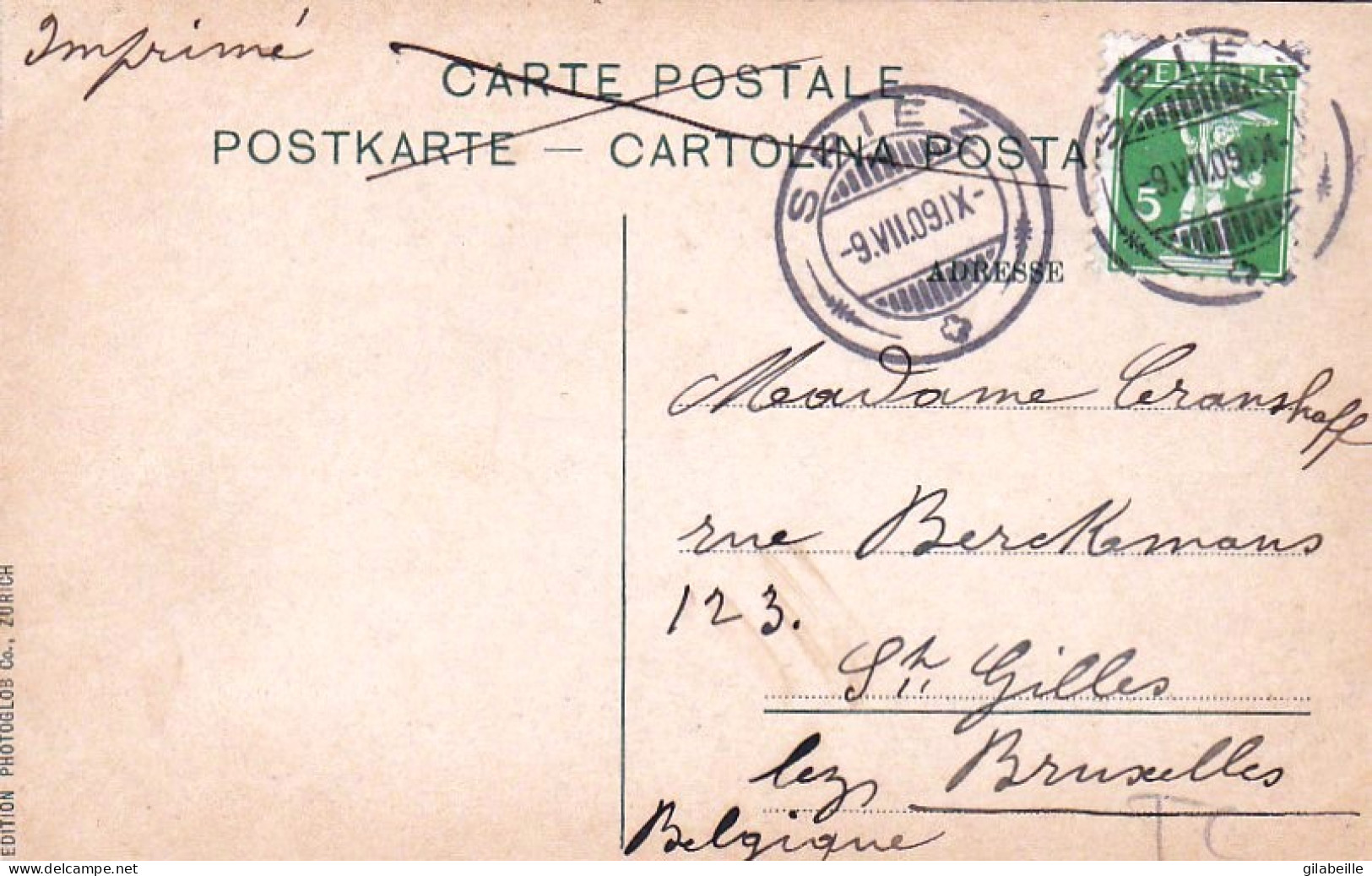 Berne - SPIEZ 1909 - Other & Unclassified