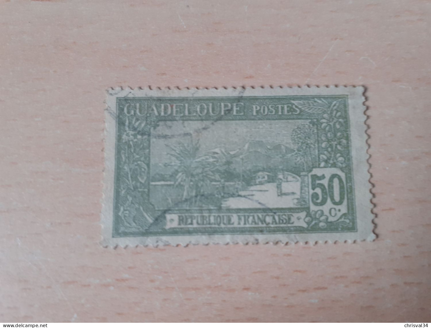 TIMBRE   GUADELOUPE       N  67     COTE  4,50   EUROS  OBLITERE - Gebruikt