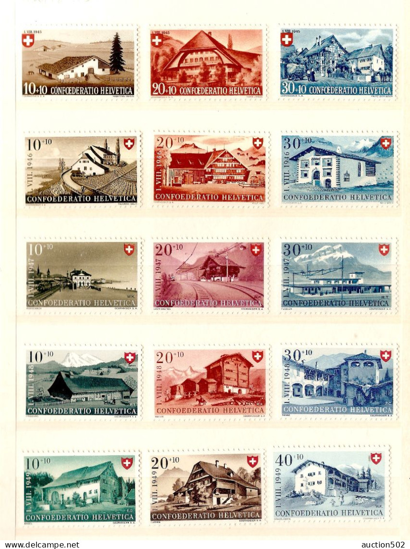 Switzerland Stamps Year Between 1943 > 1950 ** - Unused Stamps