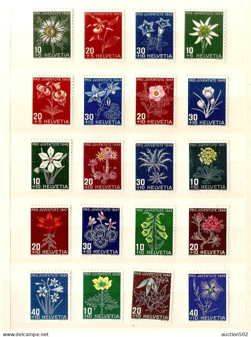 Switzerland Stamps Year Between 1943 > 1950 ** - Ongebruikt