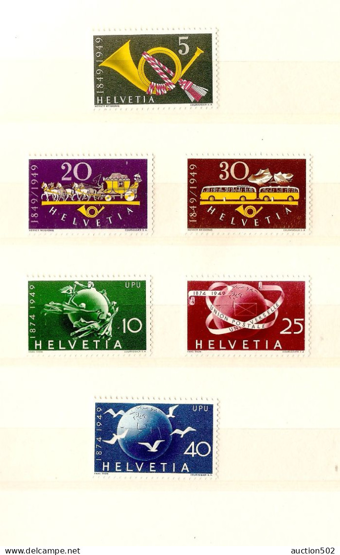 Switzerland Stamps Year Between 1943 > 1950 ** - Ungebraucht