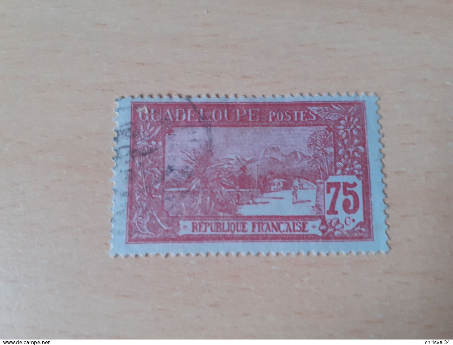TIMBRE   GUADELOUPE       N  68     COTE  1,00   EUROS  OBLITERE - Gebraucht