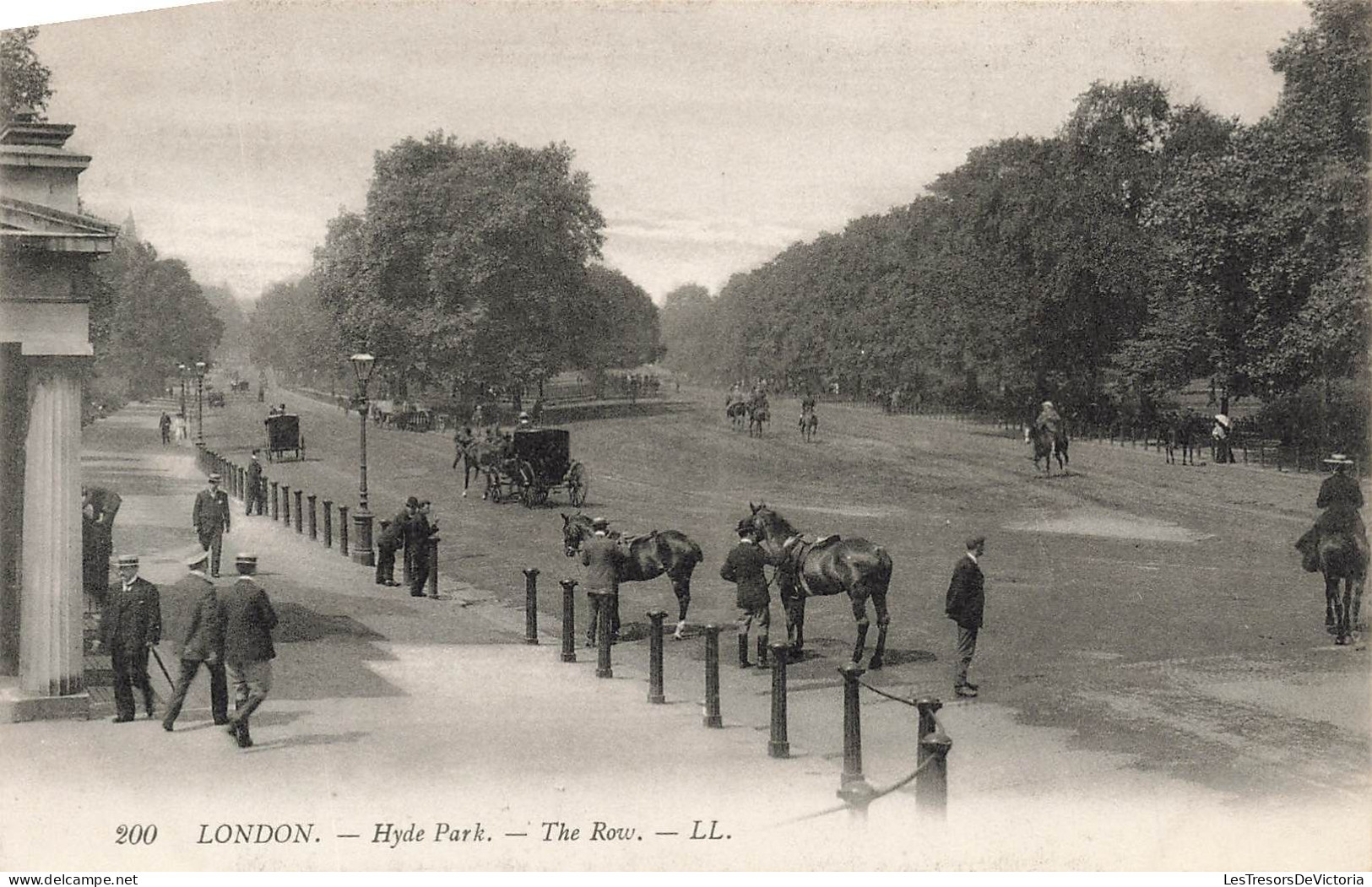 ROYAUME-UNI - Angleterre - London - Hyde Park - The Row - Carte Postale Ancienne - Autres & Non Classés