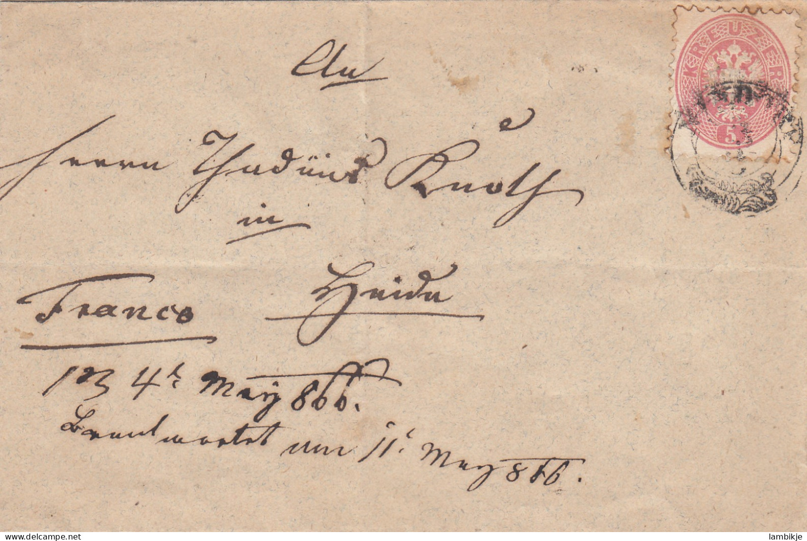 Österreich Brief 1866 - Briefe U. Dokumente