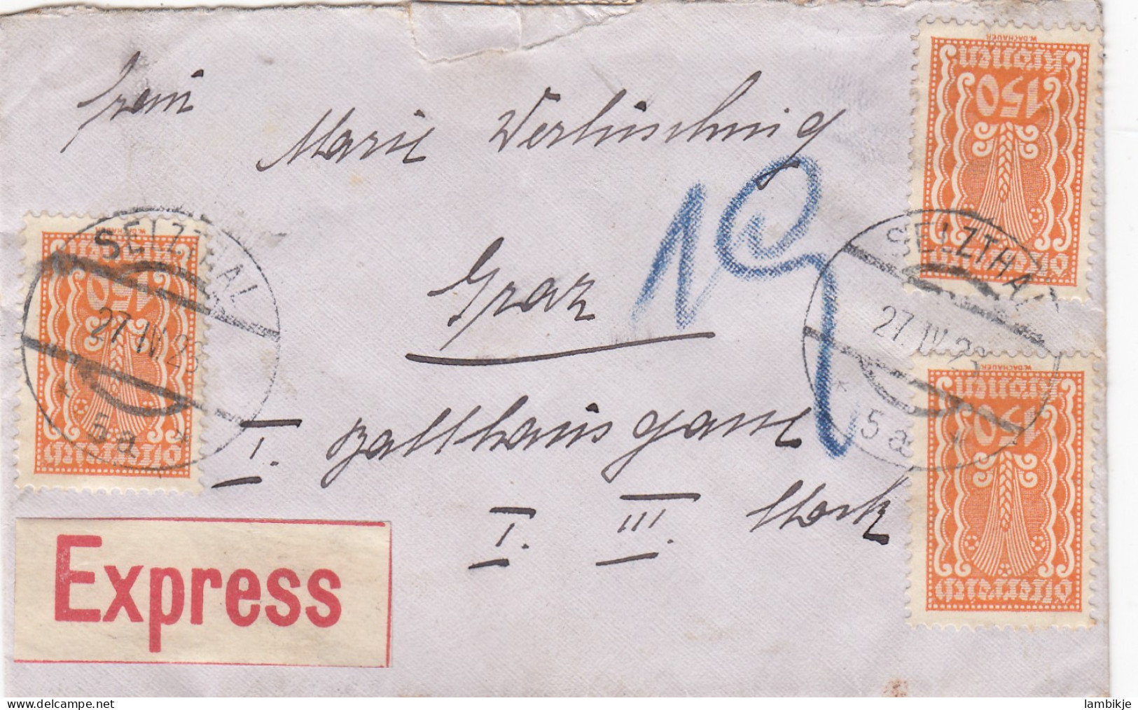Österreich Brief 1925 - Covers & Documents