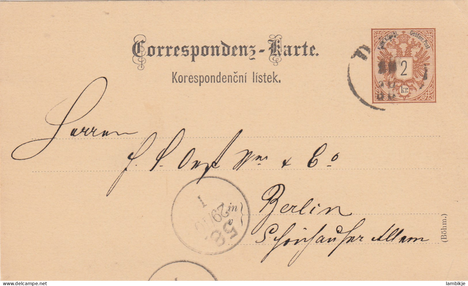 Österreich Privat Postkarte 1883 - Covers & Documents