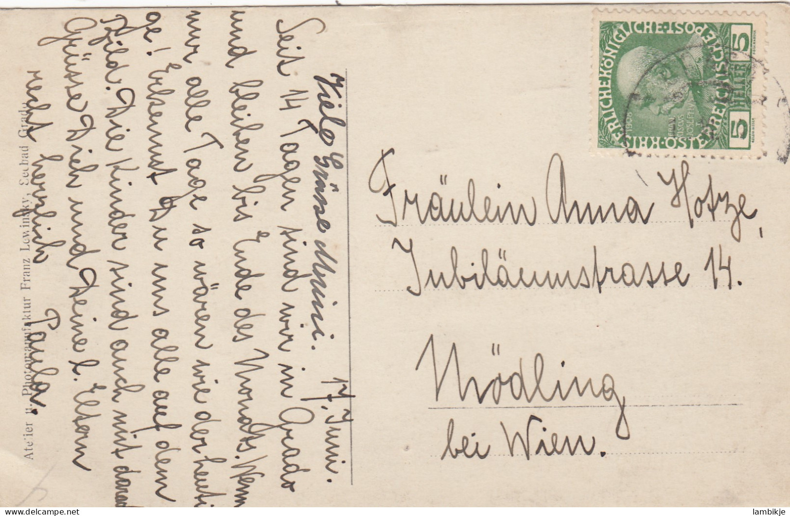 Österreich Postkarte 1908 - Briefe U. Dokumente