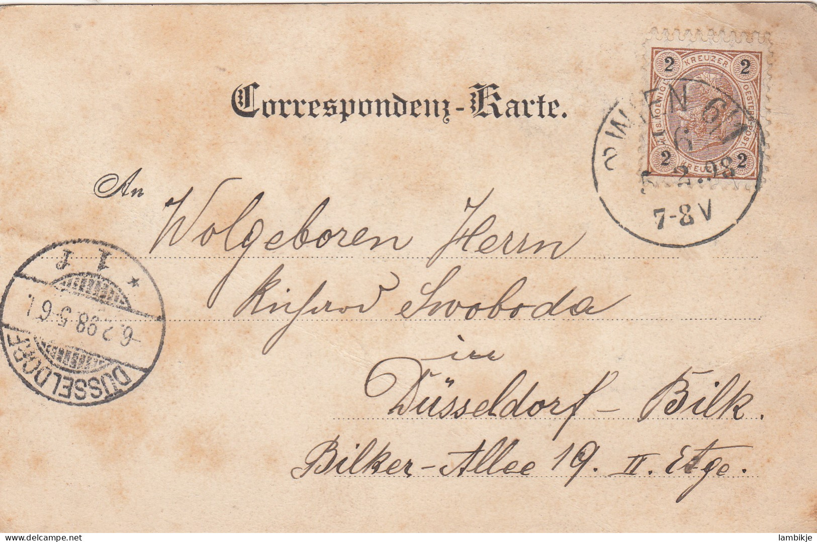 Österreich Postkarte 1898 - Briefe U. Dokumente