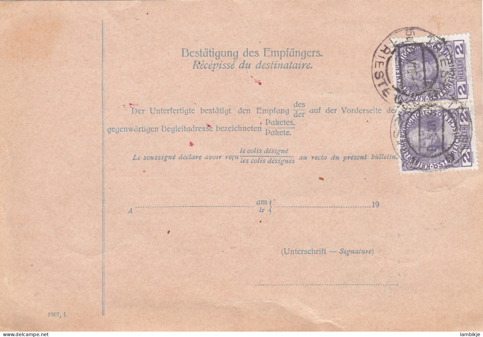 Österreich Begleitadresse 1913 - Covers & Documents