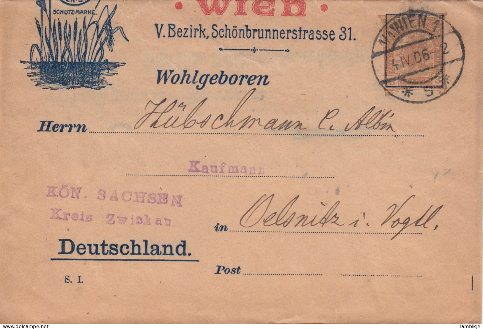 Österreich Wrapper 1906 - Lettres & Documents
