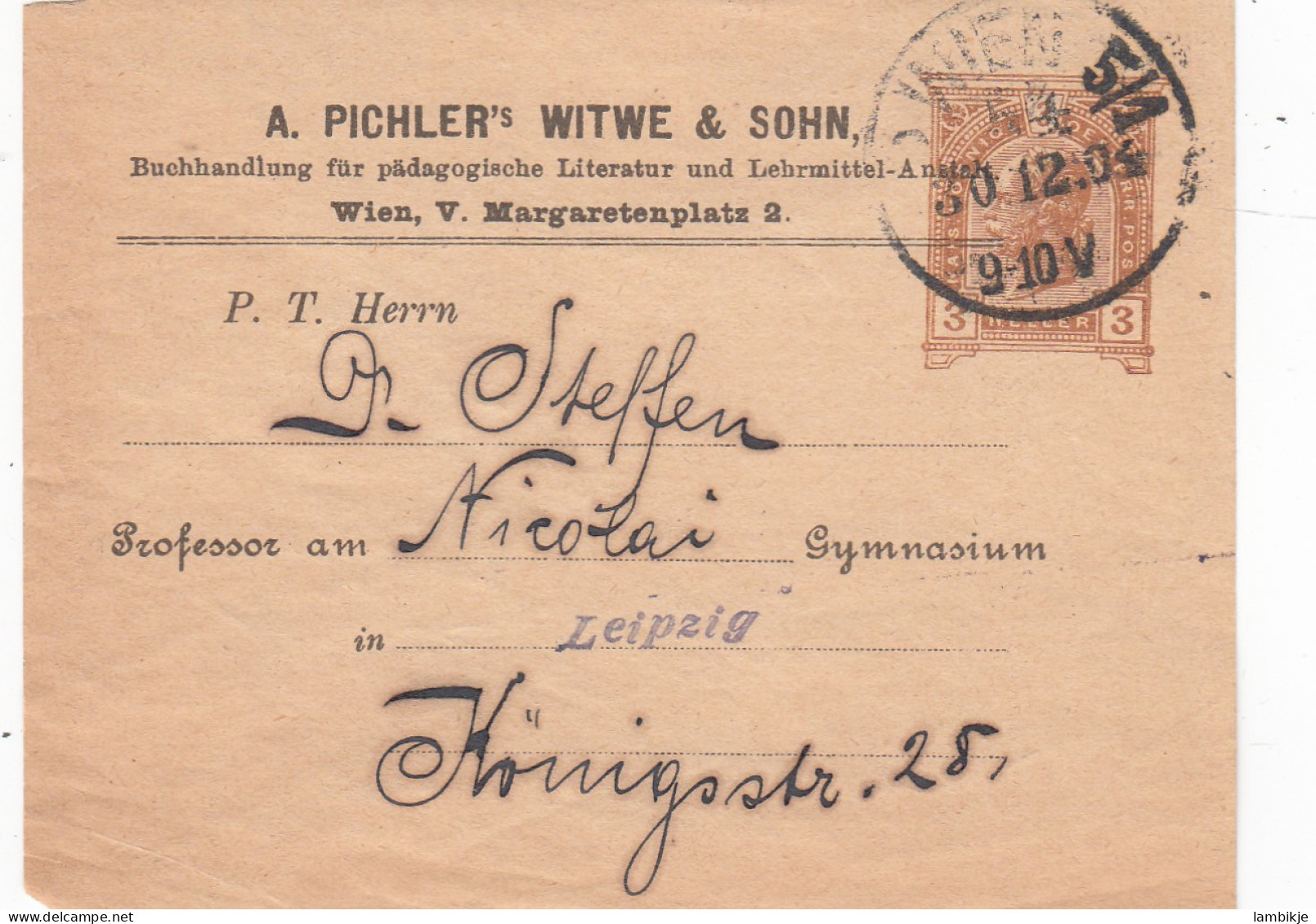 Österreich Adresschein 1904 - Covers & Documents