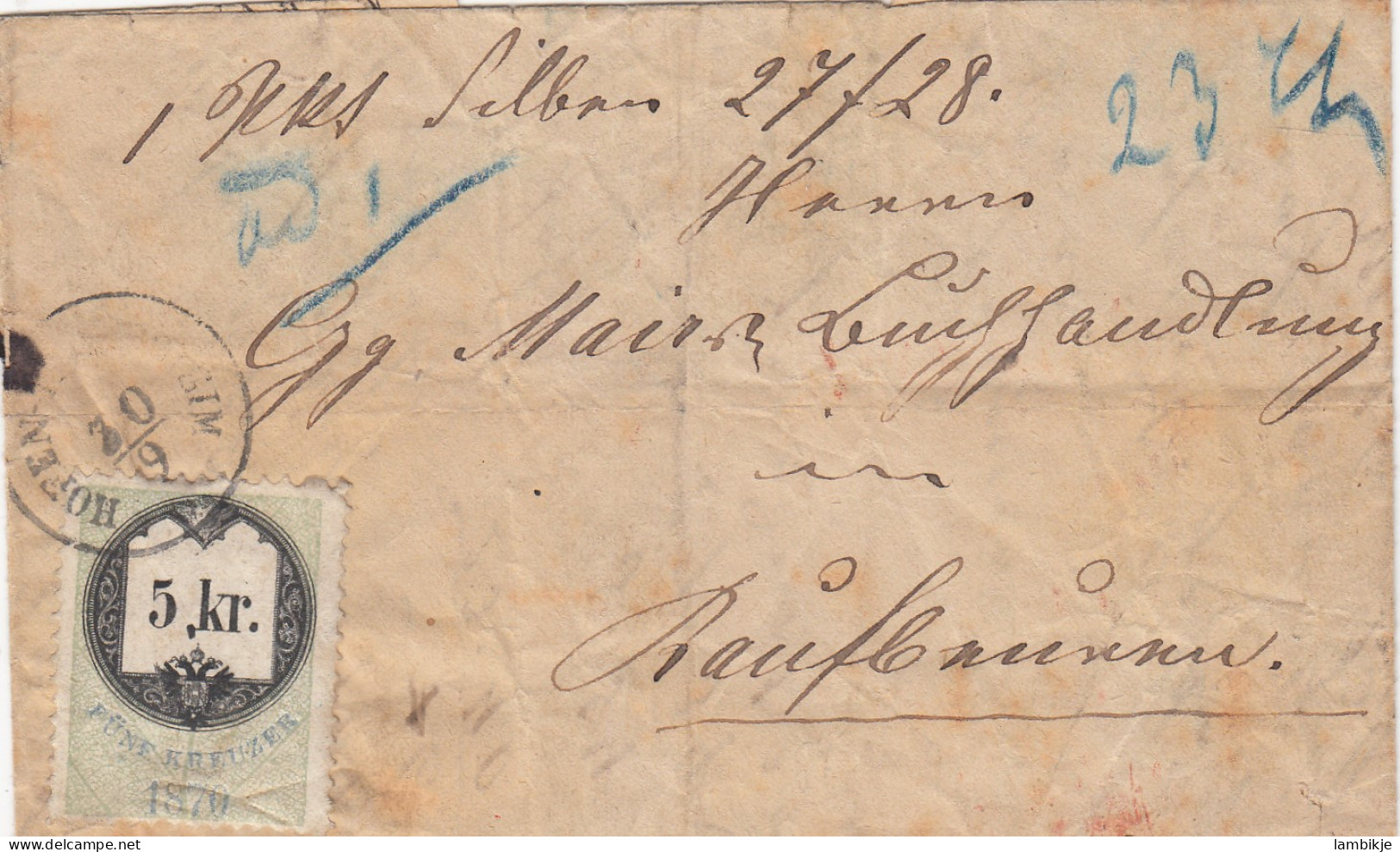 Österreich Brief 1873 - Lettres & Documents