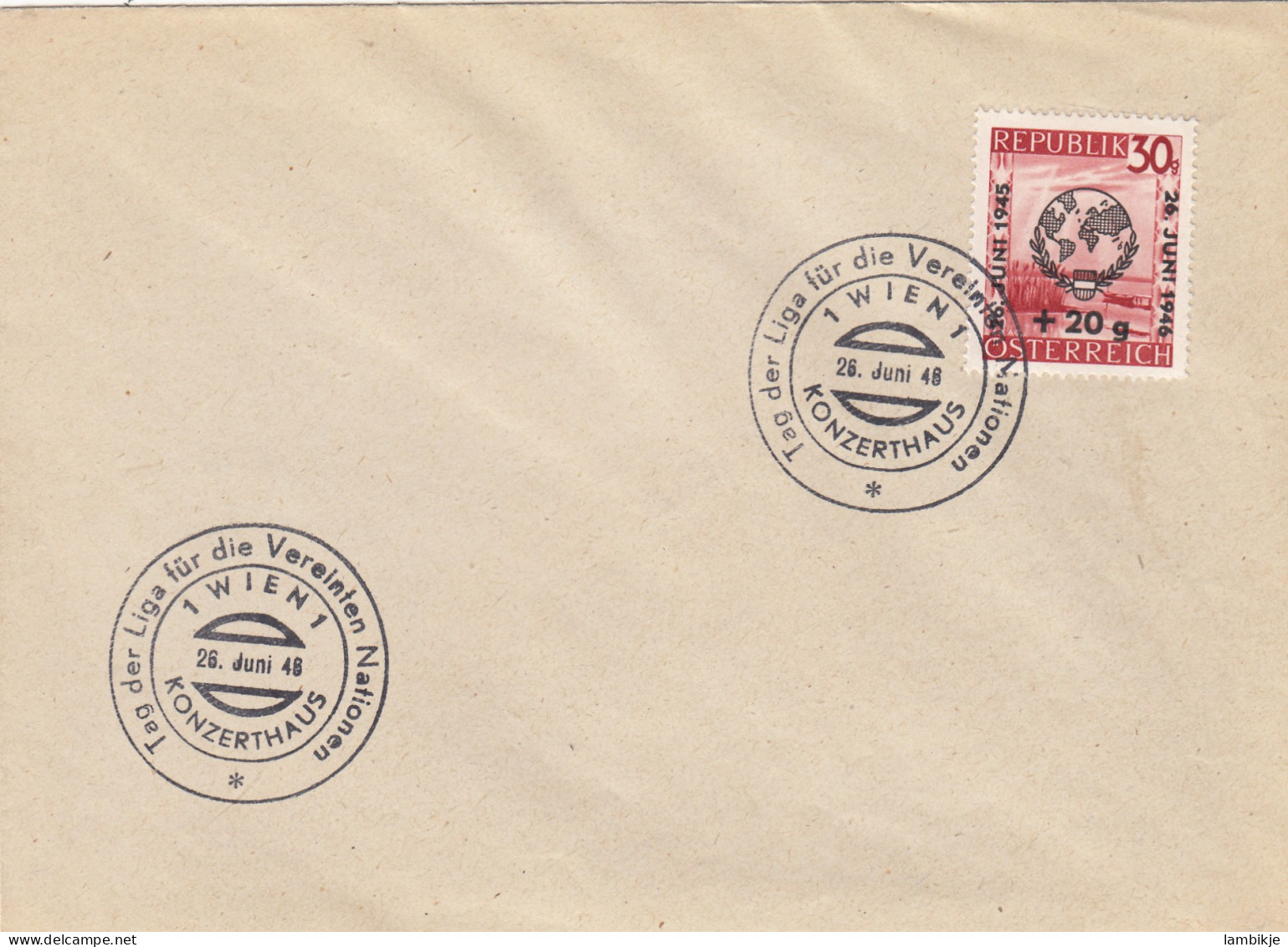 Österreich Brief 1948 - Covers & Documents