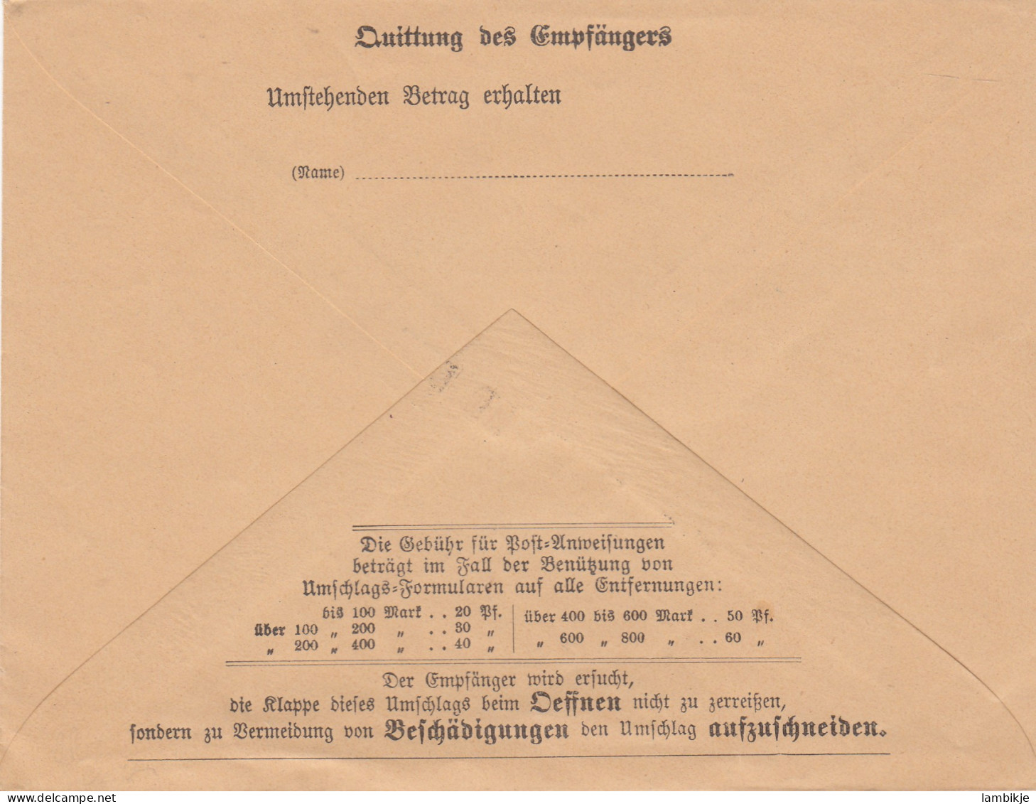 AD Württemberg Postanweisung 1895 Muster - Otros & Sin Clasificación