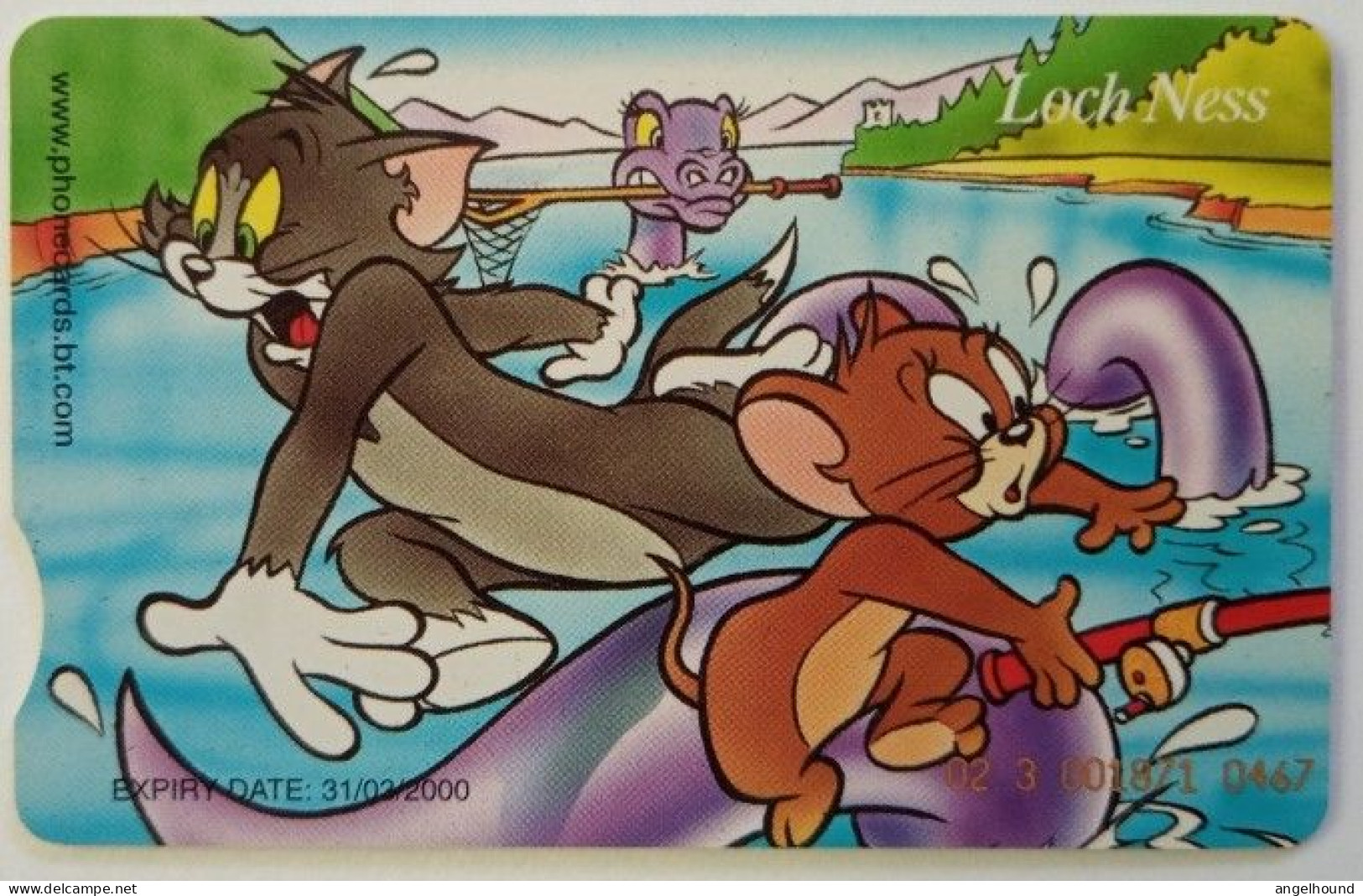 UK BT £3 Chip Card - Special Edition " Tom And Jerry " - BT Promotional