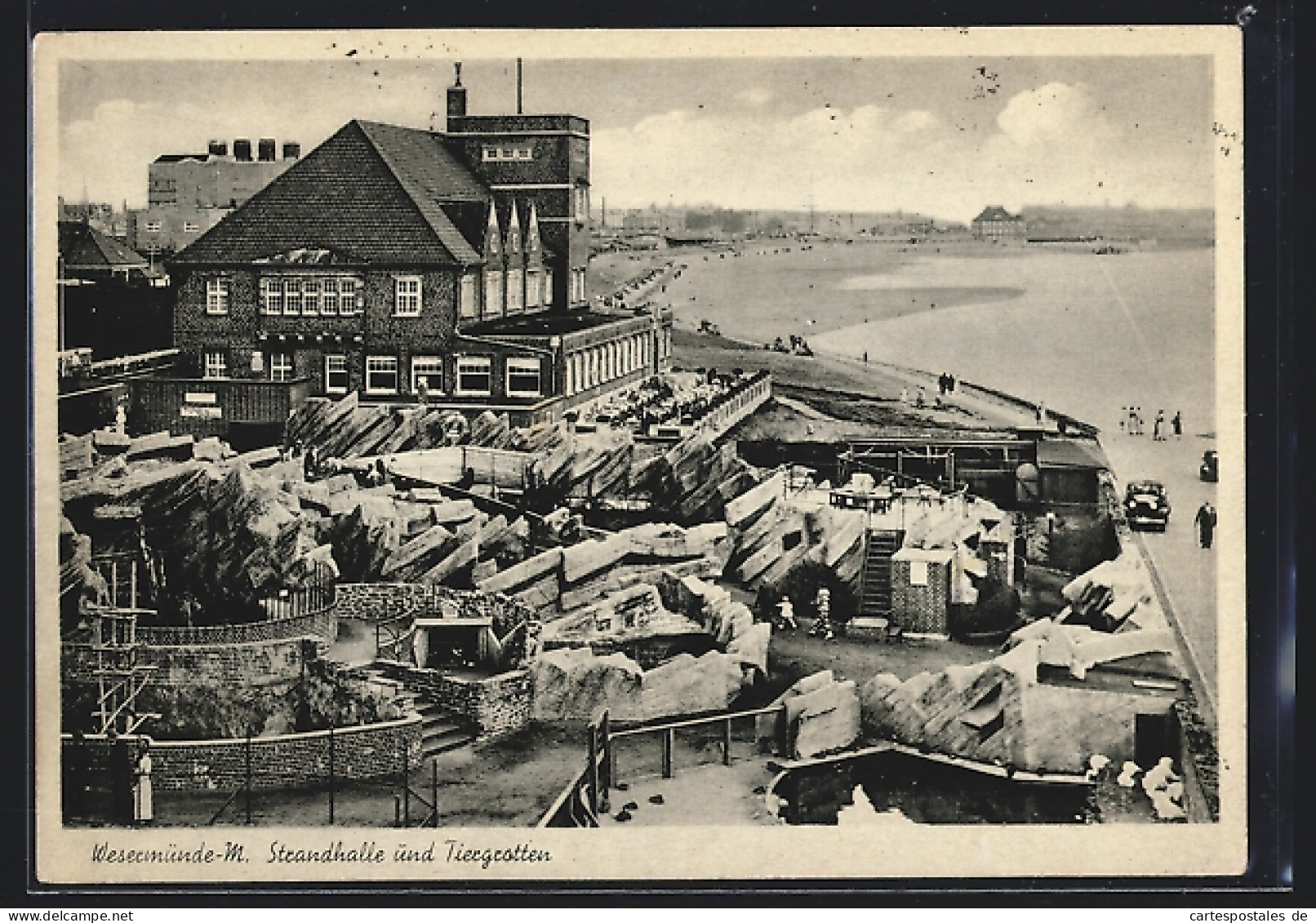 AK Wesermünde, Strandhalle Und Tiergarten  - Autres & Non Classés