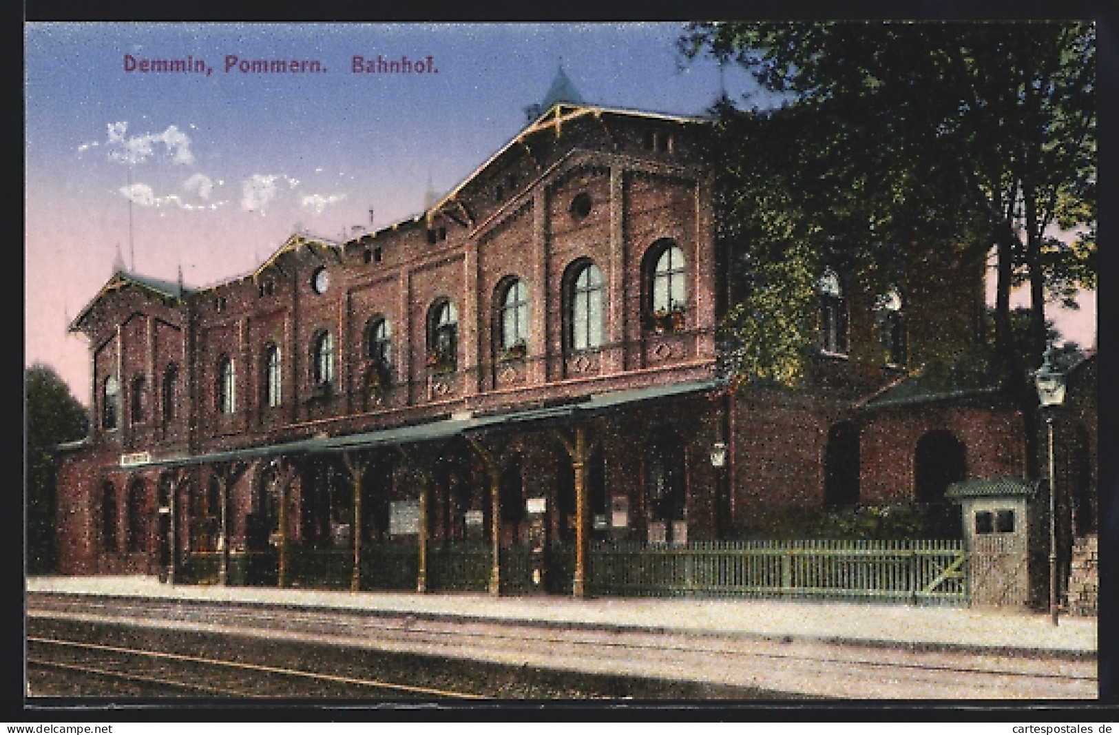 AK Demmin /Pommern, Ansicht Vom Bahnhof  - Demmin