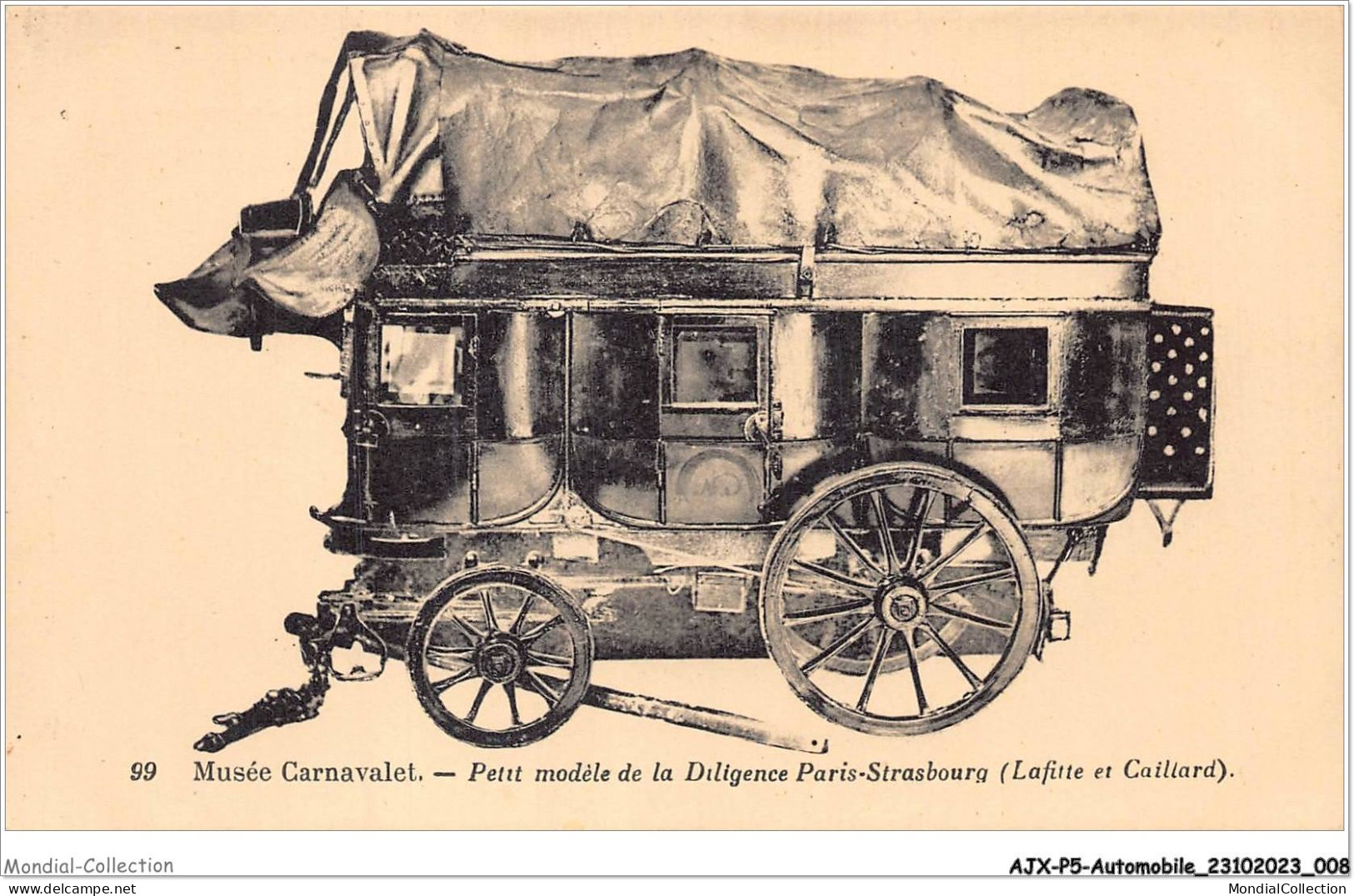 AJXP5-0483 - AUTOMOBILE - Musee Carnavalet - Petit Modele De La Diligence Paris-Strasbourg - Colecciones Y Lotes