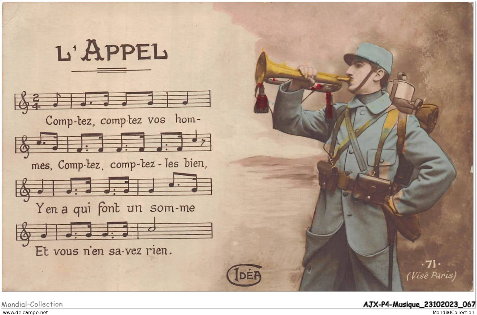 AJXP4-0373 - MUSIQUE - L'Appel - Musik Und Musikanten