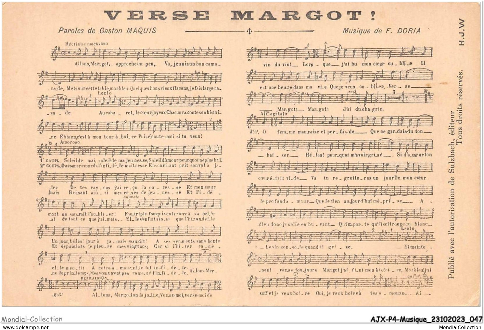 AJXP4-0363 - MUSIQUE - VESE MARGOT - Musik Und Musikanten