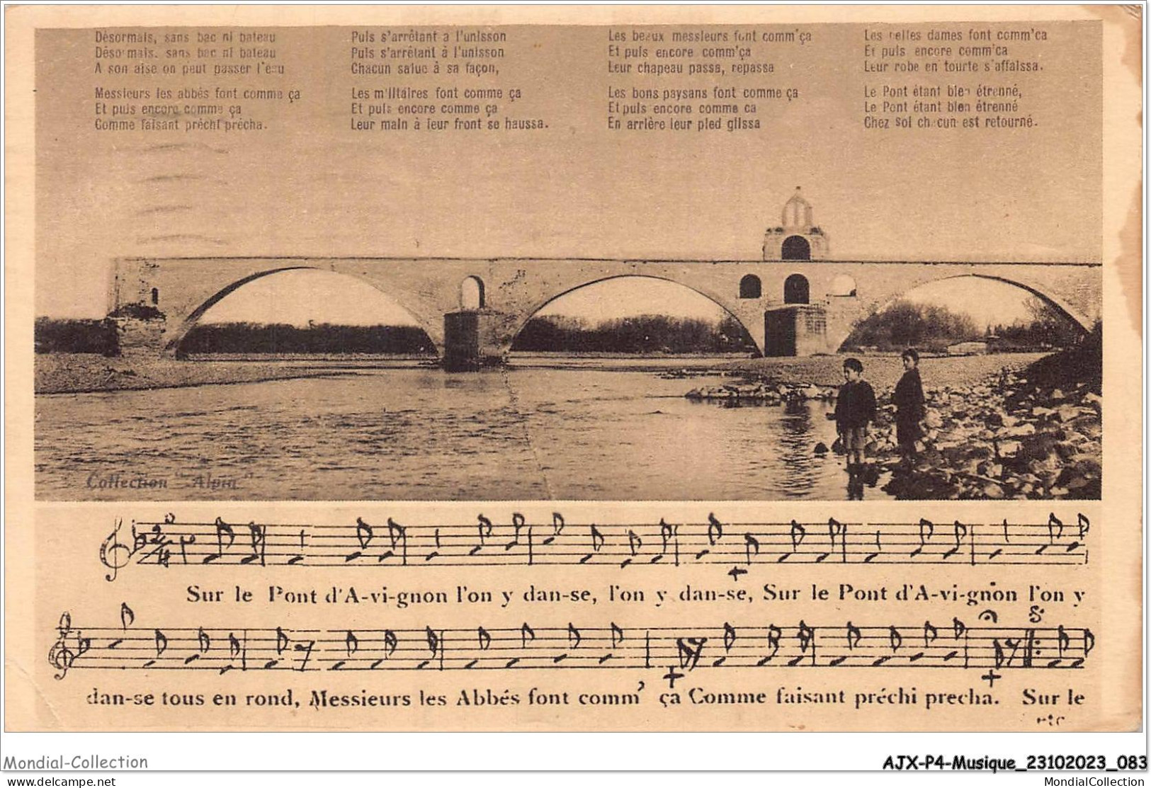 AJXP4-0381 - MUSIQUE - AVIGNON - Le Pont Saint-benezet - Musik Und Musikanten