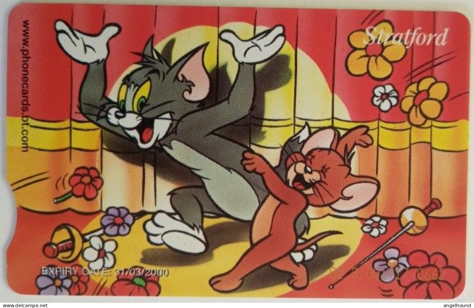 UK BT £3 Chip Card -  Special Edition " Tom And Jerry " - BT Promotie