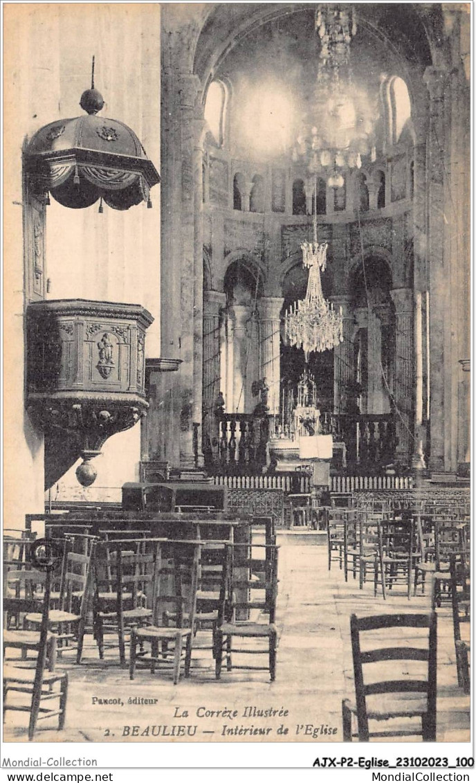 AJXP2-0146 - EGLISE - BEAULIEU - Interieur De L'eglise - Churches & Cathedrals
