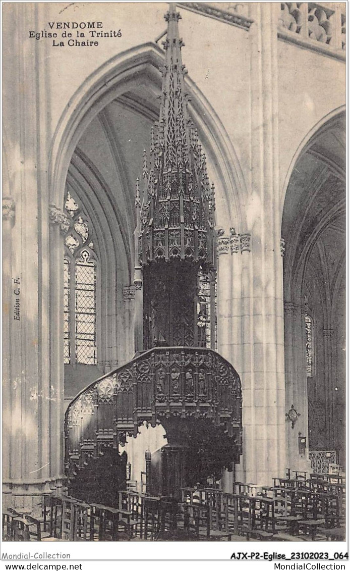 AJXP2-0128 - EGLISE - VENDOME - Eglise De La Trinite - La Chaire - Kerken En Kathedralen
