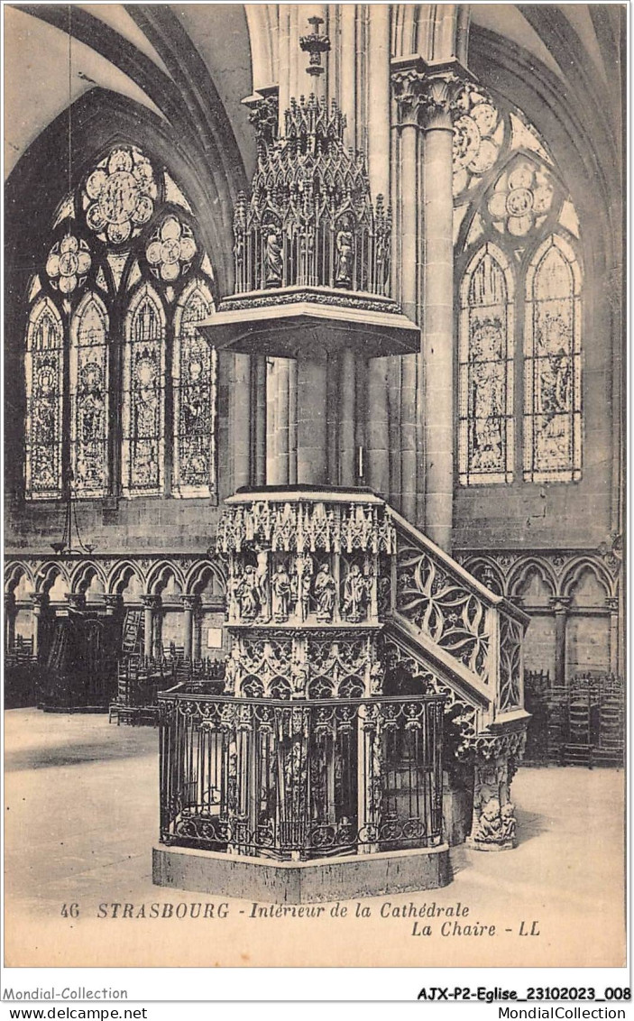 AJXP2-0100 - EGLISE - STRASBOURG - Interieur De La Cathedrale - La Chaire - Iglesias Y Catedrales