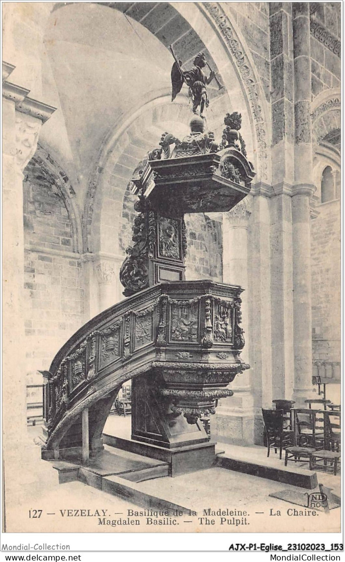 AJXP1-0079 - EGLISE - VEZELAY - Basilique De La Madeleine - La Chaire - Eglises Et Cathédrales