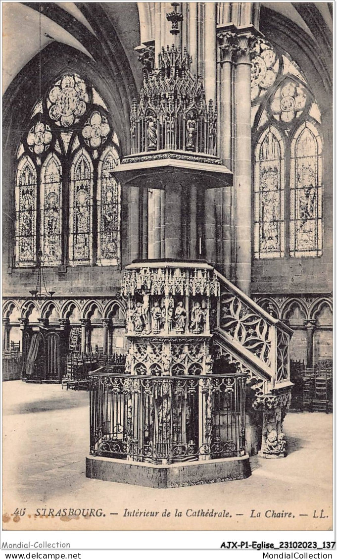 AJXP1-0071 - EGLISE - STRASBOURG - Interieur De La Cathedrale - La Chaire - Eglises Et Cathédrales