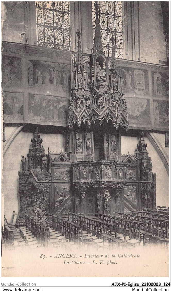 AJXP1-0065 - EGLISE - ANGERS - Interieur De La Cathedrale - La Chaire - Eglises Et Cathédrales