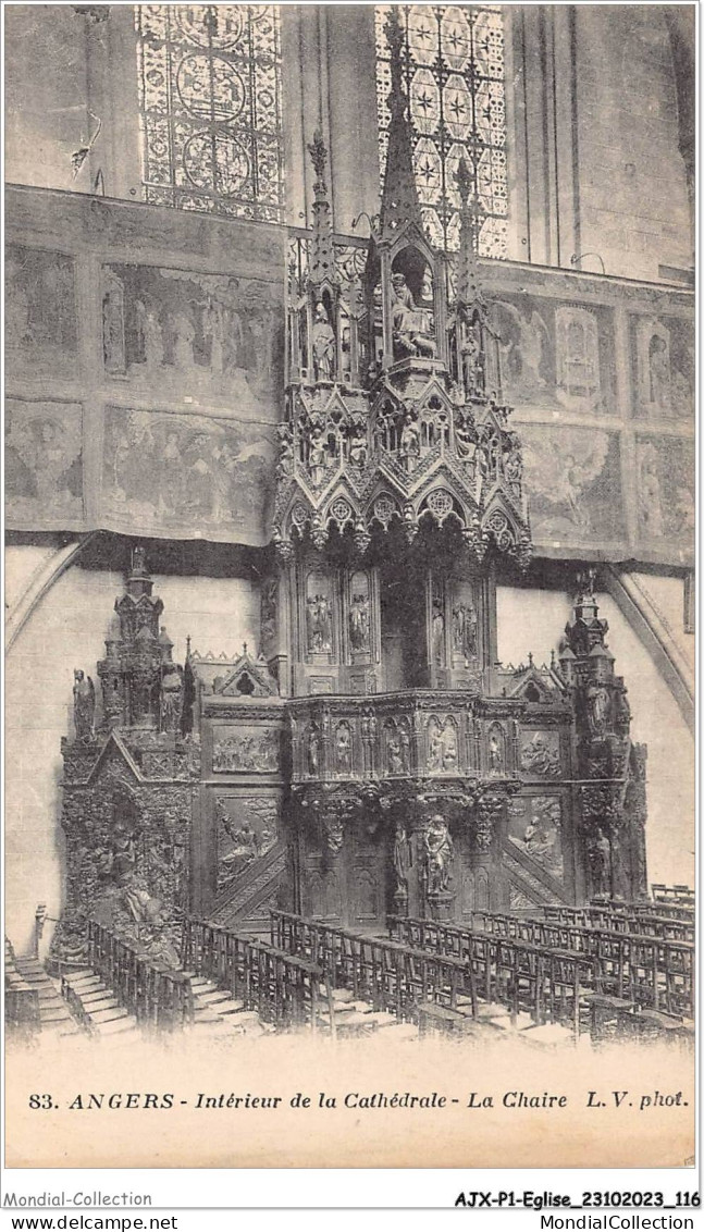 AJXP1-0061 - EGLISE - ANGERS - Interieur De La Cathedrale - La Chaire - Eglises Et Cathédrales