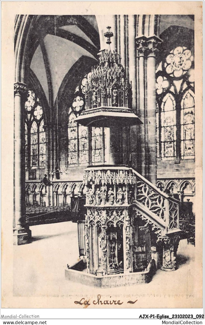 AJXP1-0047 - EGLISE - CATHEDRALE DE STRASBOURG - La Chaire - Churches & Cathedrals