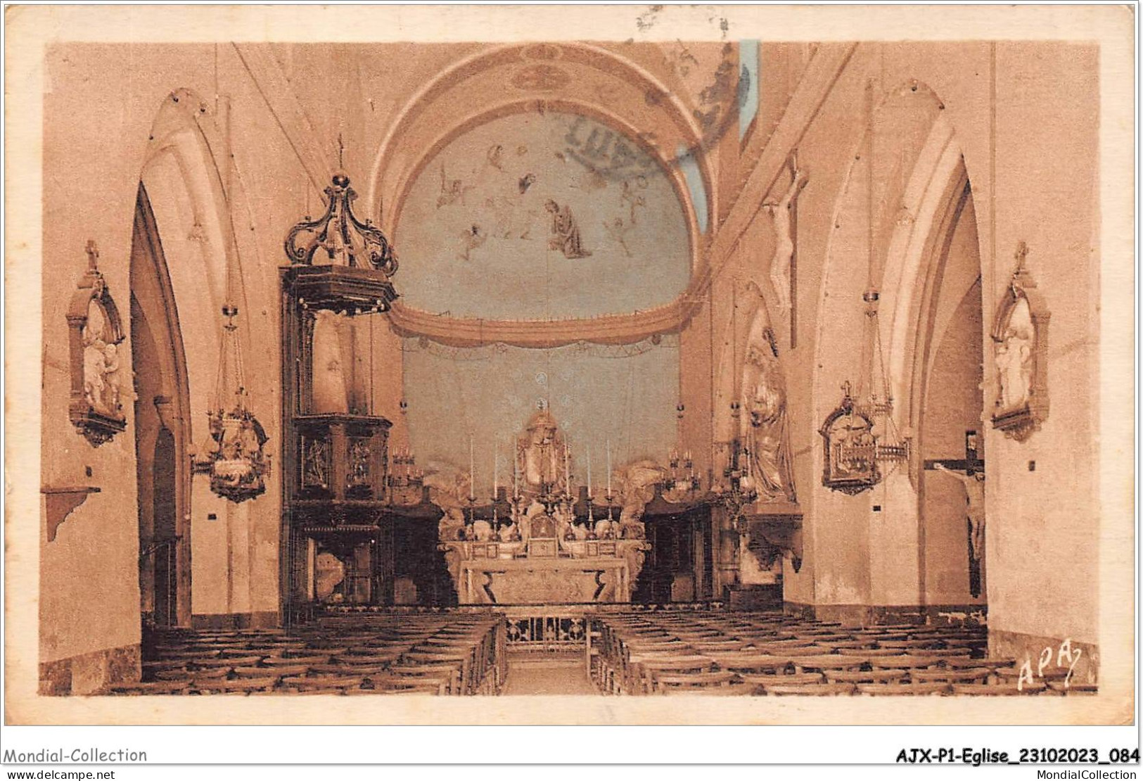 AJXP1-0043 - EGLISE - MAILLANE - Interieur De L'eglise - Eglises Et Cathédrales