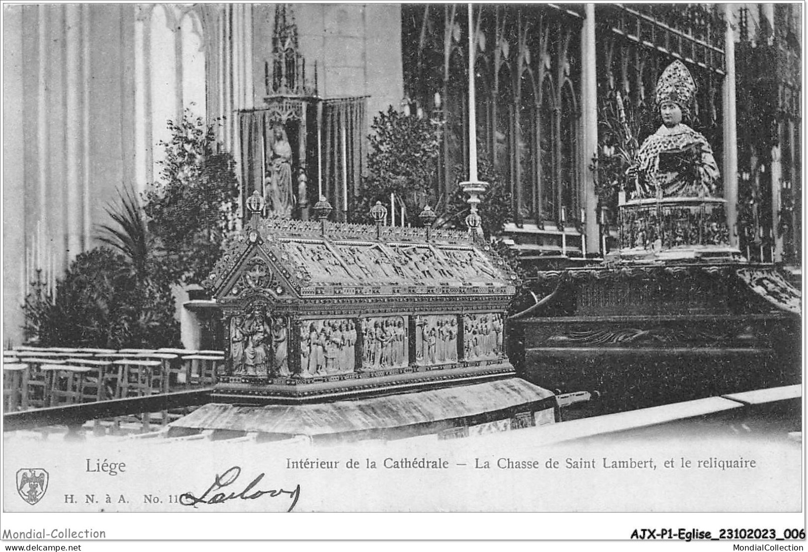 AJXP1-0004 - EGLISE - LIEGE - Interieur De La Cathedrale - La Chasse De Saint Lambert Et Le Reliquaire - Churches & Cathedrals