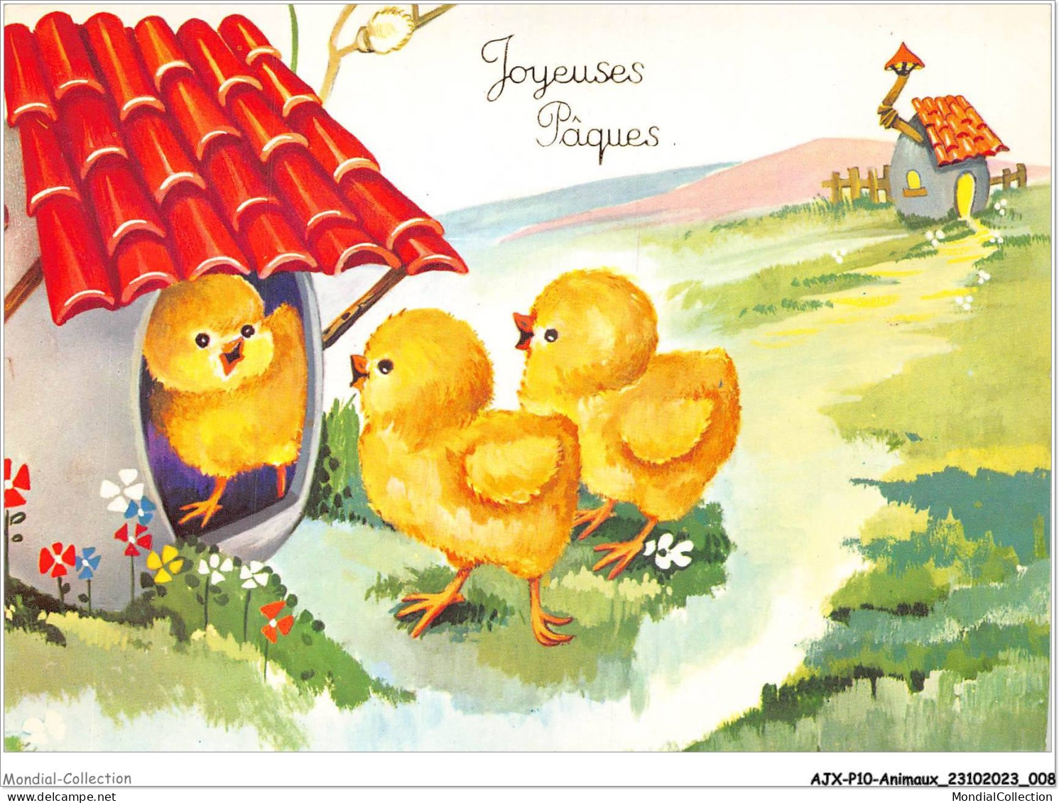 AJXP10-0978 - ANIMAUX - Joyeuses - Paques - Birds