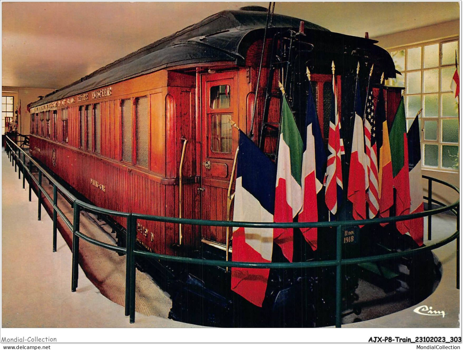 AJXP8-0883 - TRAIN - CLAIRIERE DE L'ARMISTICE - Le Wagon Du Marechal FOCH Ou Fut Signe L'armistice Du 11 Novembre 1918 - Trains