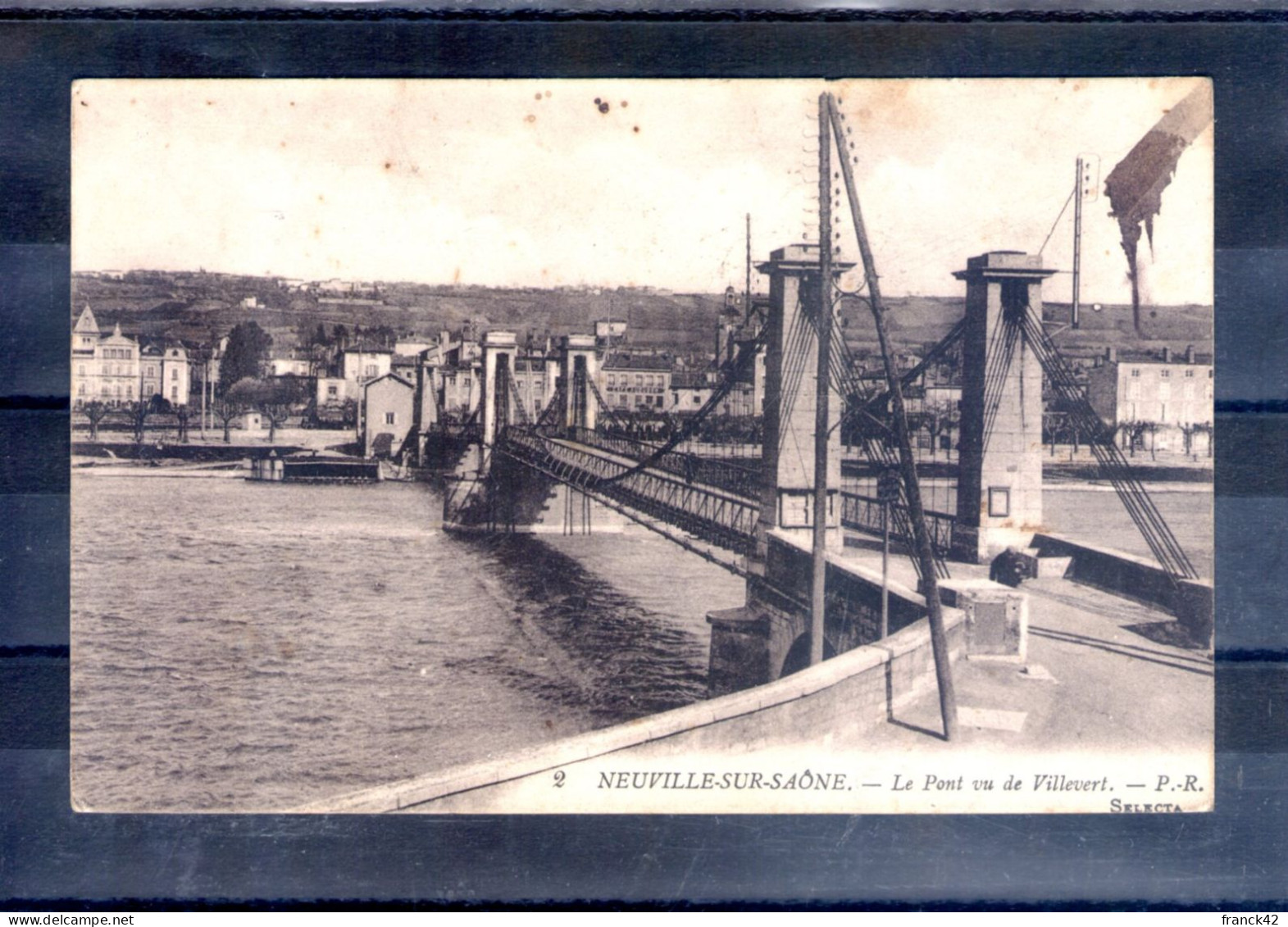 69. Neuville Sur Saone. Le Pont Vu De Villevert - Neuville Sur Saone