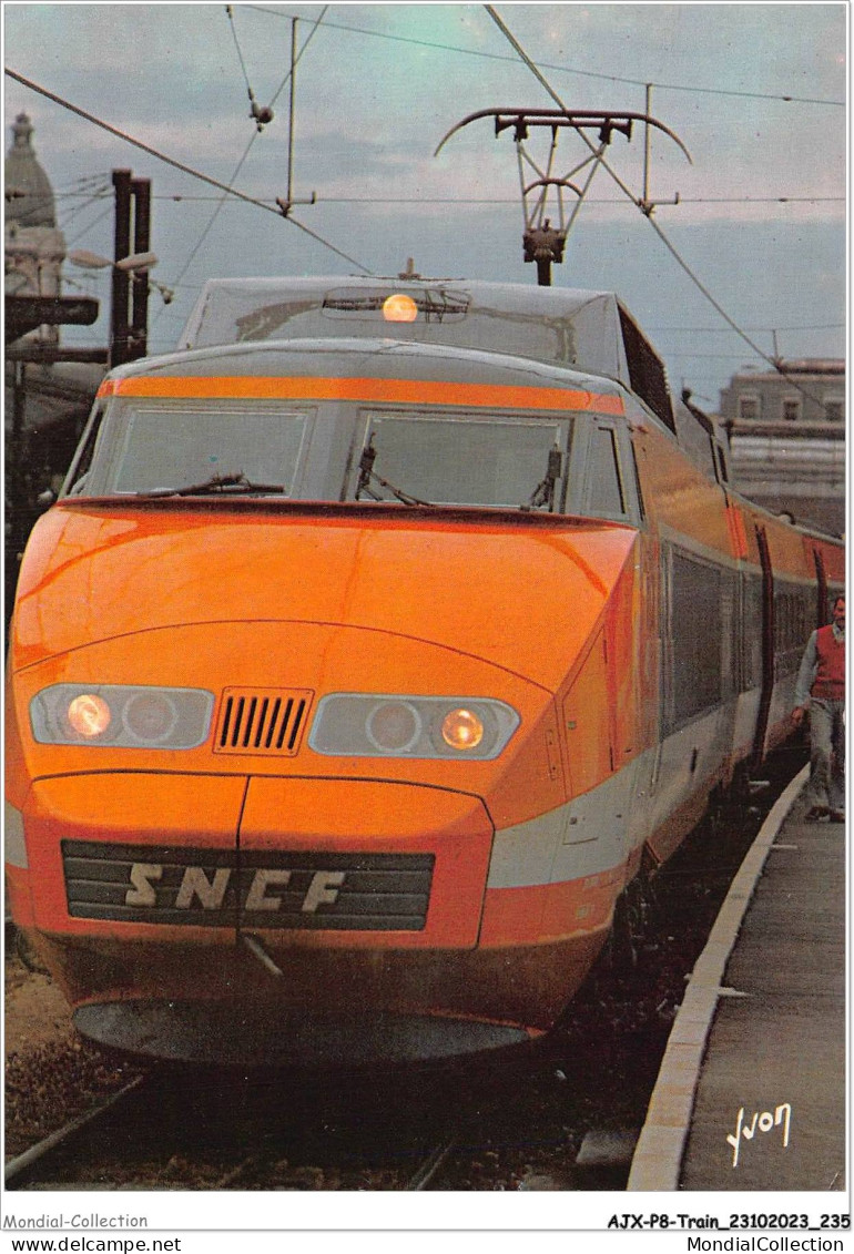 AJXP8-0849 - TRAIN - TRAIN A GRANDE VITESSE DE LA SNCF - Record Du Monde De Vitesse Sur Rail - Trains