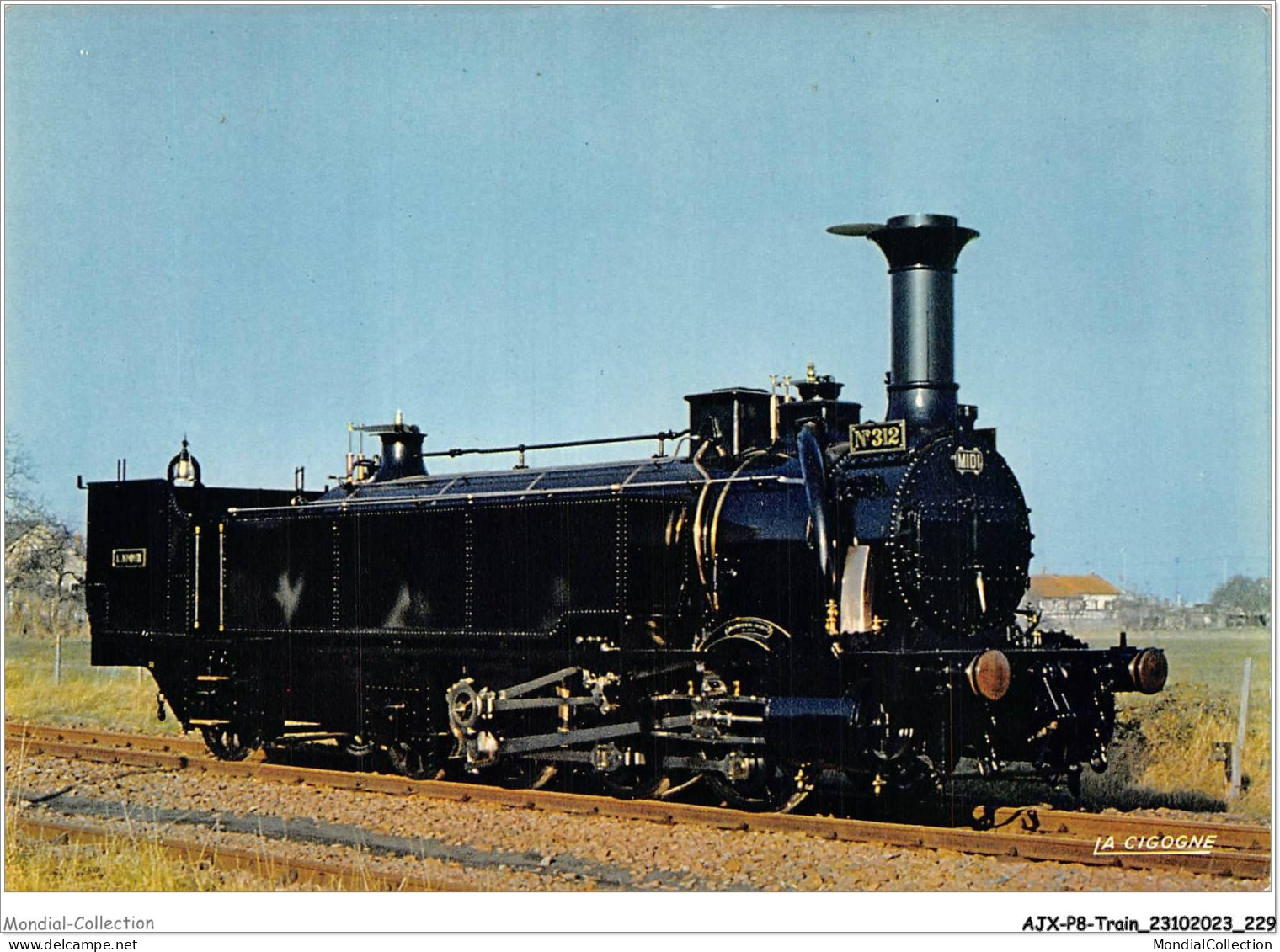 AJXP8-0846 - TRAIN - MUSEE FRANCAIS DU CHEMIN DE FER - MULHOUSE - Locomotive Engerth N-312 - Trains