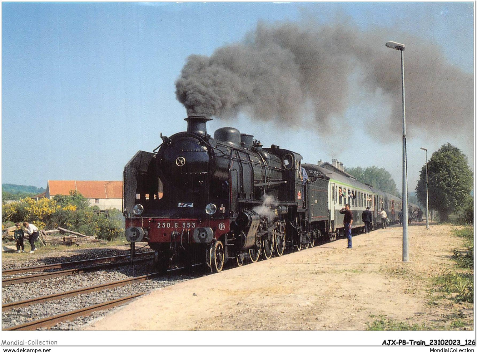 AJXP8-0795 - TRAIN - TRAIN SPECIAL VAPEUR DE L'IFC - Trains