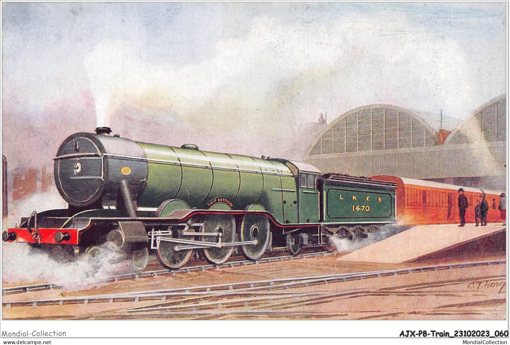 AJXP8-0762 - TRAIN - LONDON ET NORTH EASTERN RAILWAY - SCOTCH EXPRESS LEAVING KING'S CROSS - Eisenbahnen