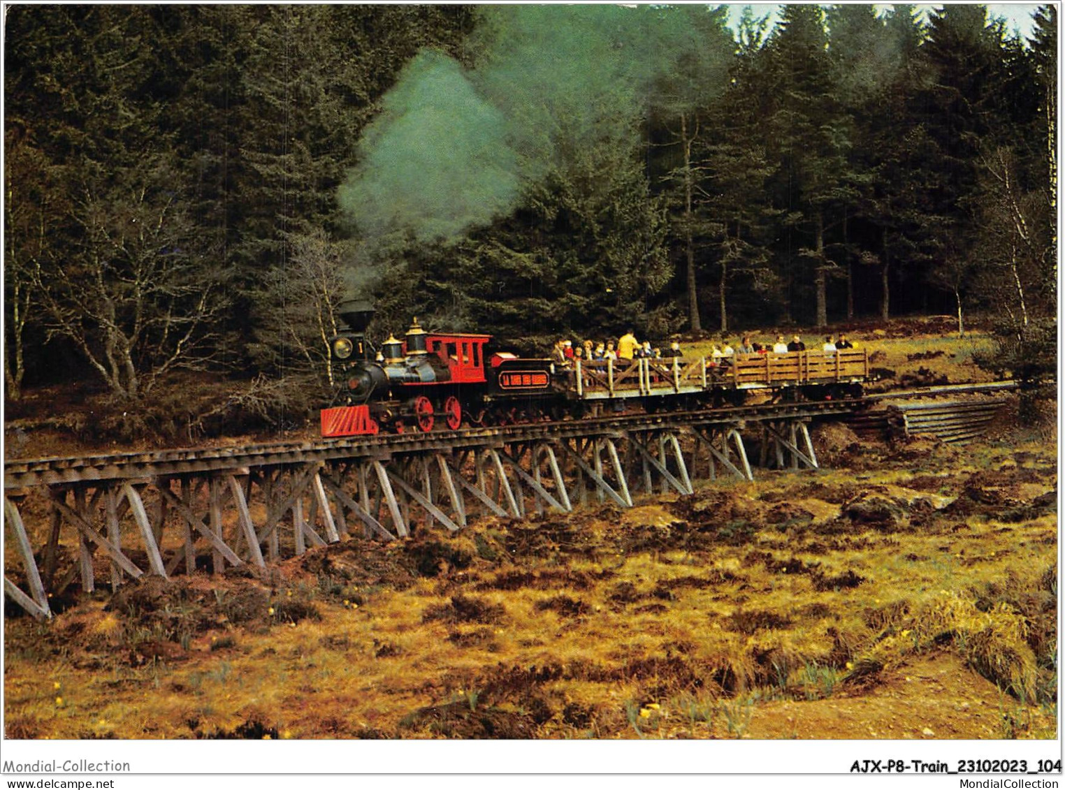 AJXP8-0784 - TRAIN - CHEMIN DE FER DE LA LOGE DES GARDES - Entre Roanne Et Vichy Par La Montagne Bourbonnaise - Eisenbahnen