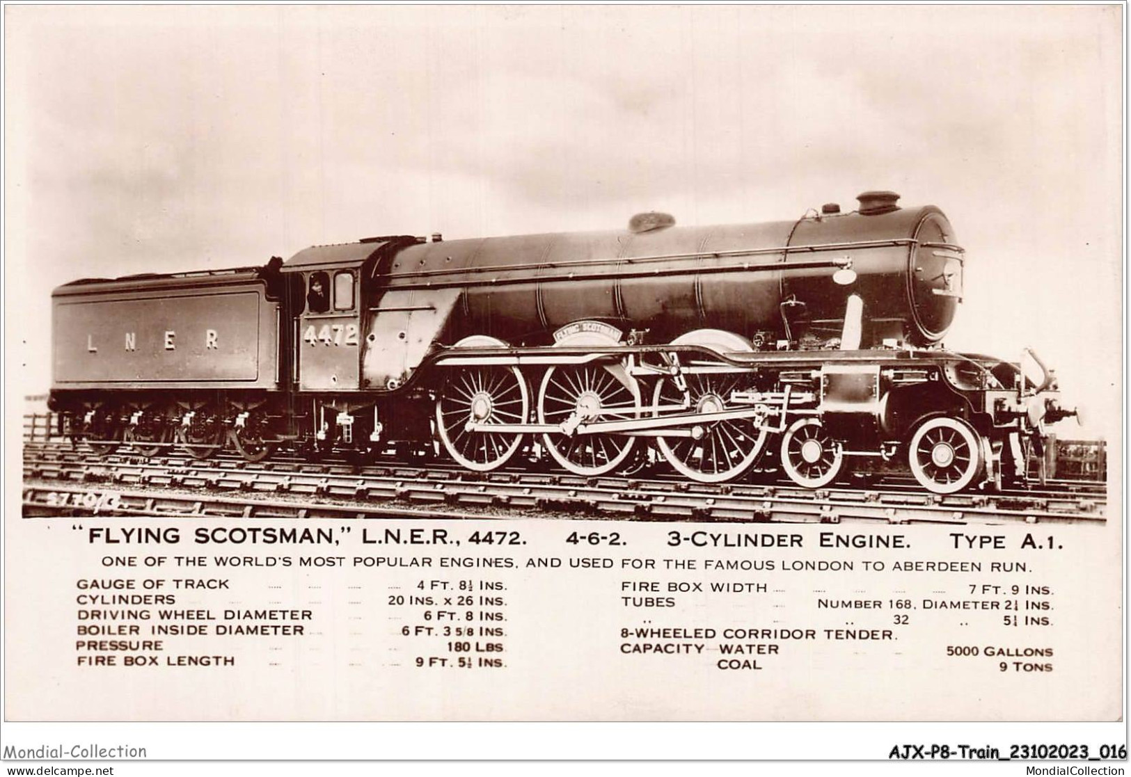 AJXP8-0740 - TRAIN - FLYING SCOTSMAN - LNER - Treinen