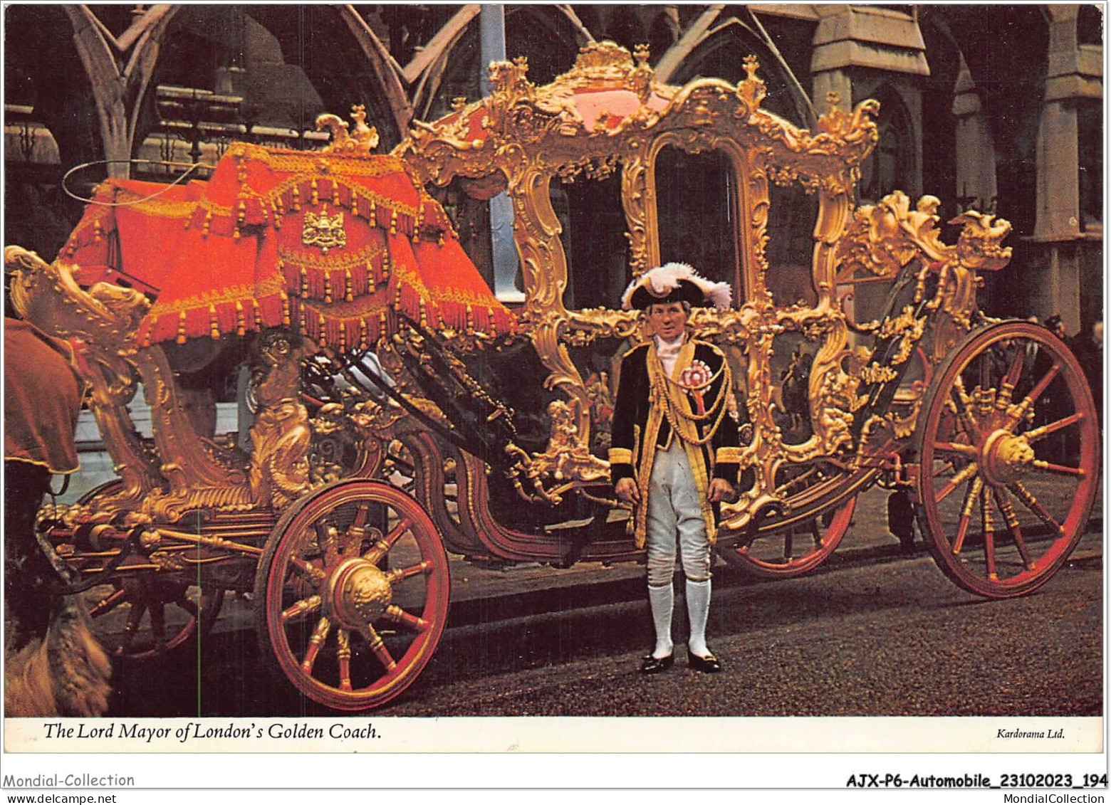 AJXP6-0671 - AUTOMOBILE - THE LORD MAYOR OF LONDON'S - GOLDEN COACH - Buses & Coaches